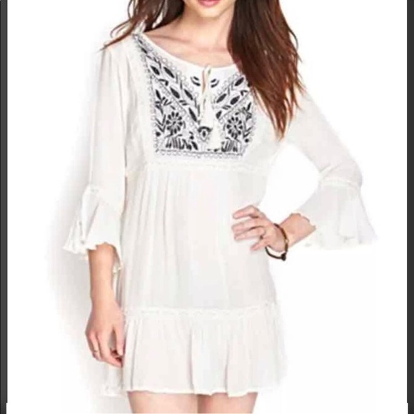 embroidered peasant dress forever 21 Forever 21 | Dresses | Black Dress With Red Embroidery